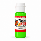 Imagen referencial: pintura acrílica fluorescente Fusion Color verde 60 cc, vista principal