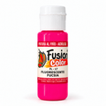 Imagen referencial: Pintura acrílica fluorescente Fusion Color fucsia 60 cc, vista principal