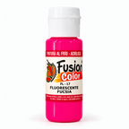 Imagen referencial: Pintura acrílica fluorescente Fusion Color fucsia 60 cc, vista principal
