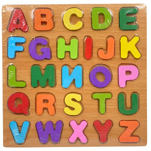 Juego didactico encajar letras mayusculas