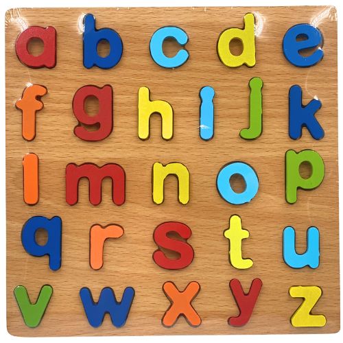 Juego didactico encajar letras minusculas