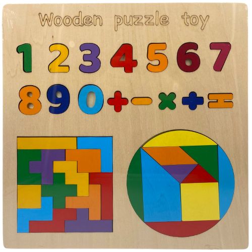 Juego didactico numeros signos y tangram