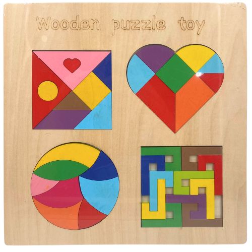 Juego tangram diferentes tipos juego de madera