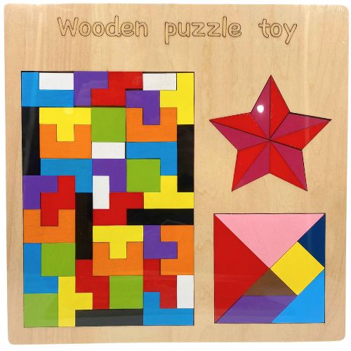 Juego tangram madera diferentes estilos juego de madera
