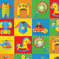 Juguetes cuadros colores