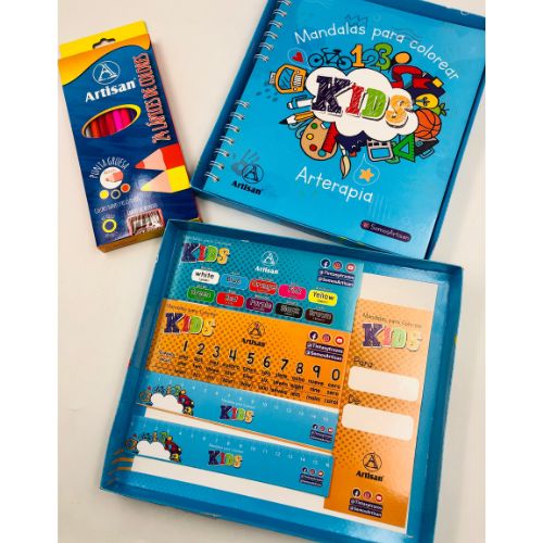Kit de mandalas kids para ninos colores