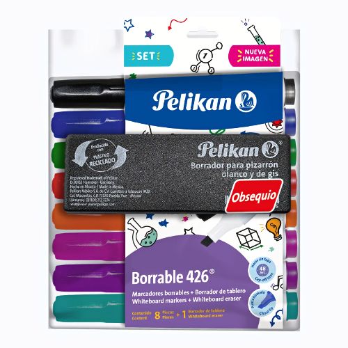 Kit marcador borrable borrador tablero