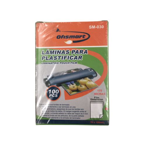 Laminas para plastificar tamano documento 175 micras