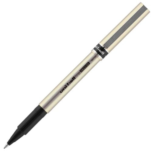 Lapicero roller clasico uni ball DELUXE de tapa clip metalico
