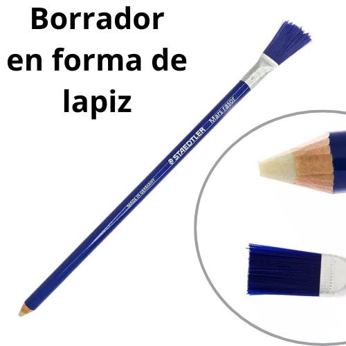 Lapiz borrador mina de borrador con escobilla