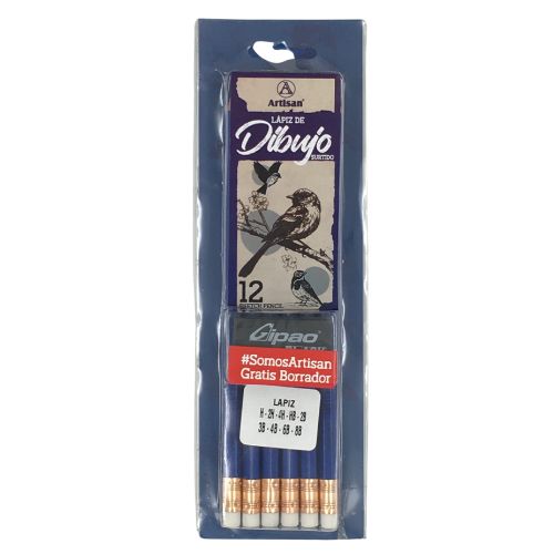 Lapiz para dibujar artisan x12 surtido