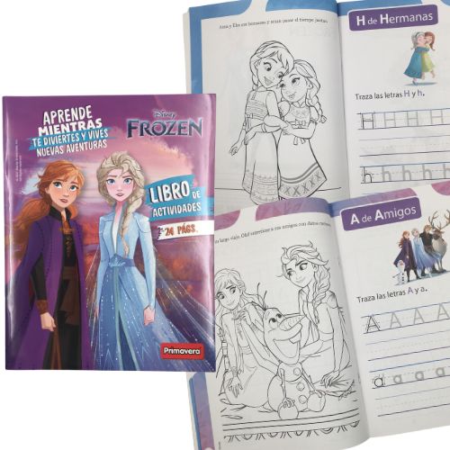 Libro didactico de aprendizaje frozen