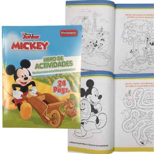 Libro didactico de aprendizaje mickey