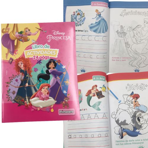 Libro didactico de aprendizaje princesa