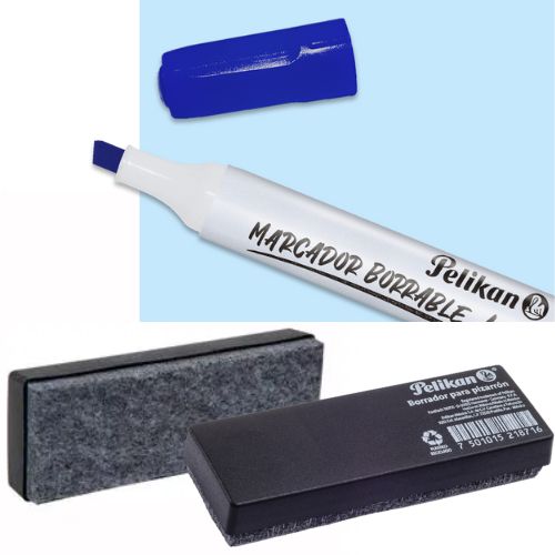 Marcador borrable borrador tablero blanco