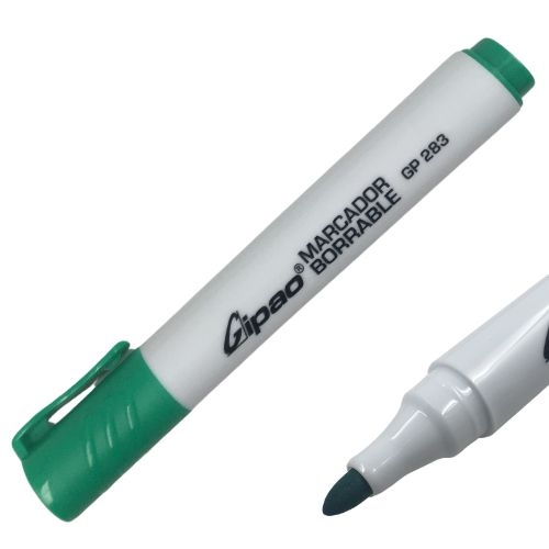 Marcador borrable punta bala Gipao verde