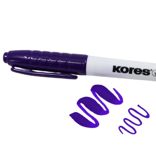 Marcador hektografico de kores doble punta punta pincel punta fina