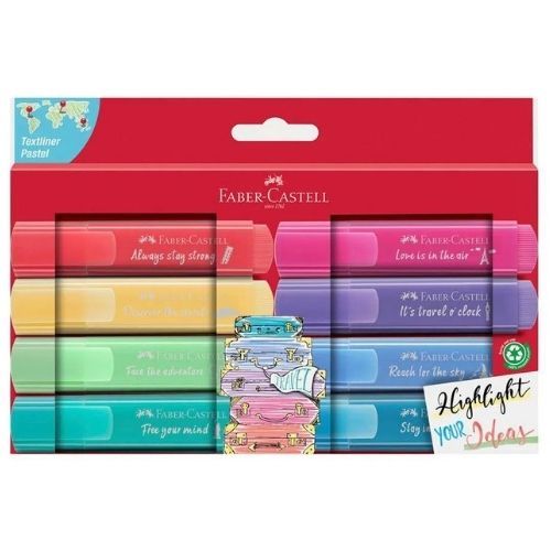 Marcador resaltador pastel x 8