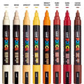 Marcadores Posca tonos warm x8 PC-5M
