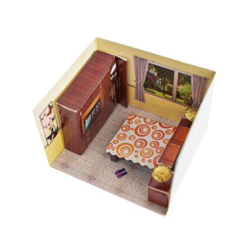 Materiales para maqueta lugares interiores Alcoba Sencilla