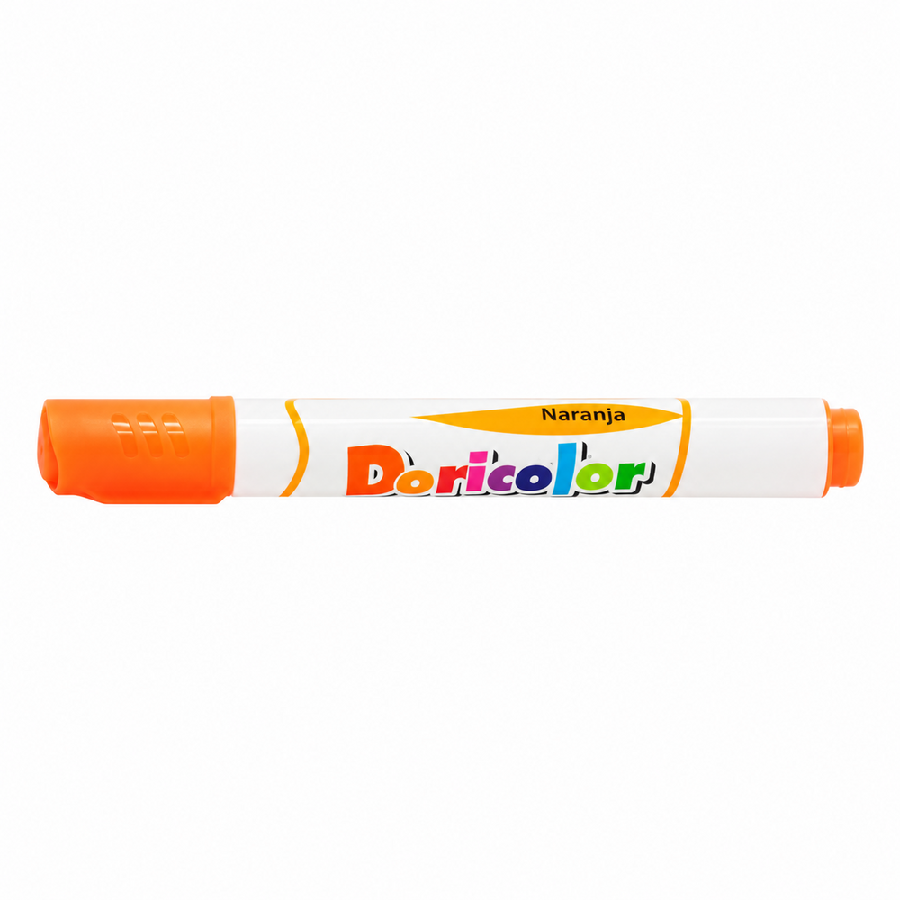 Resaltador Doricolor naranja, una unidad sobre fondo blanco