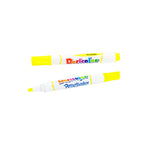 Resaltador grueso Doricolor amarillo de punta biselada, 1 unidad; una unidad, vistas abierto y cerrado