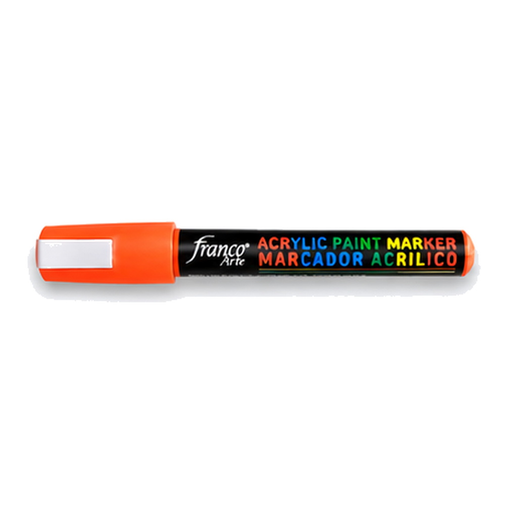 Imagen principal del marcador Franco Arte Naranja Fluorescente, SKU 40597-39, recreación ilustrativa IA, 1000 × 1000 px