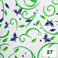 Papel art estampado mariposas hojas