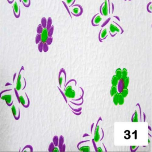 Papel arte estampado mariposas flores
