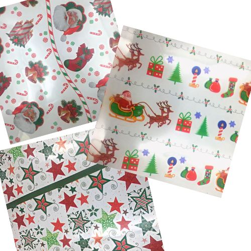 Papel celofan navideno surtido