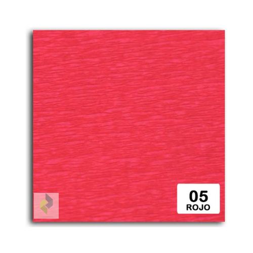 Papel crepe rojo