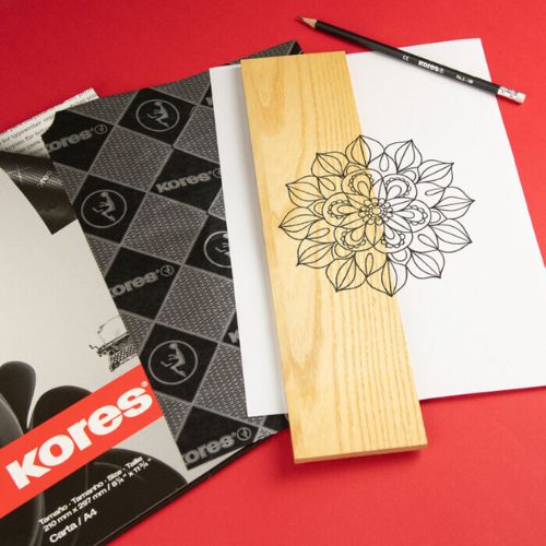 Papel de transferir negro kores x100