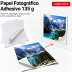 Papel Fotográfico Adhesivo Brillante Carta 135 g x 20 Hojas