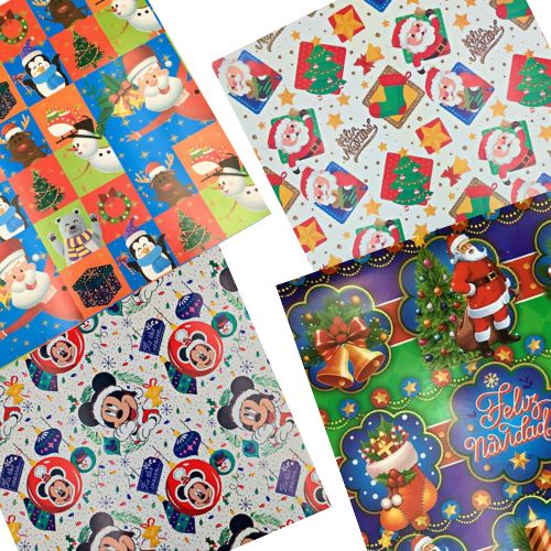 Papel regalo navideno surtido