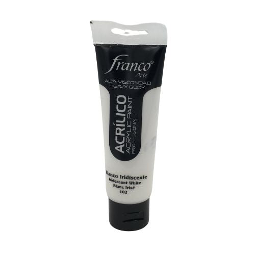 Pintura acrilica blanco iridiscente 100ml