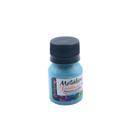 Pintura acrilica metalica perlina azul