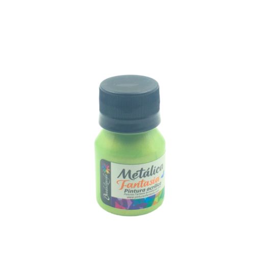 Pintura acrilica metalica perlina verde