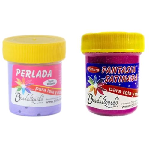 Pintura para tela perlada satinada bordaliquido