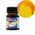 Pintura Vitral Franco Arte 30 ml, Traslucida para Manualidades - Amarillo
