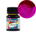 Pintura Vitral Franco Arte 30 ml, Traslucida para Manualidades - Fucsia