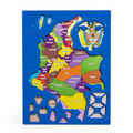 Plantilla educativa de Colombia Morrison de 15.5 x 20.5 cm para dibujo y actividades escolares