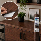 Dark Wood Grain Adhesive Contact Paper Roll, 3 meters long by 45 cm wide