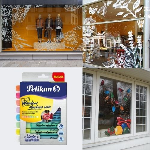 Plumon para vidrios tipo marcador pelikan window markers 600