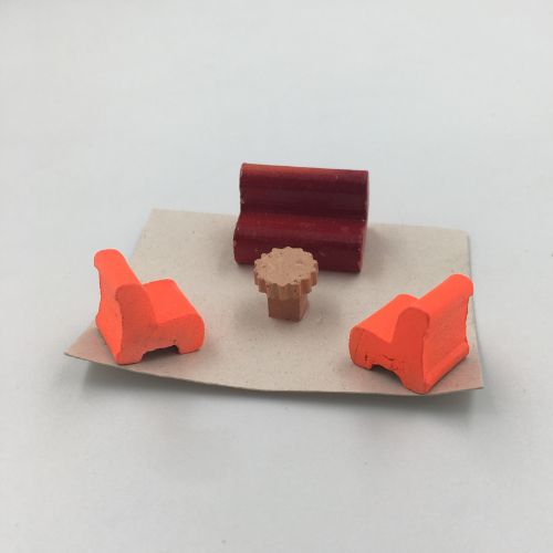 Poltronas muebles para maquetas