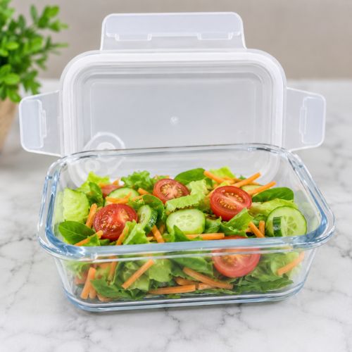 Porta Hermético Rectangular 500 ml