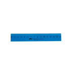 Regla Faber-Castell 814 escolar translúcida de 15 cm color azul