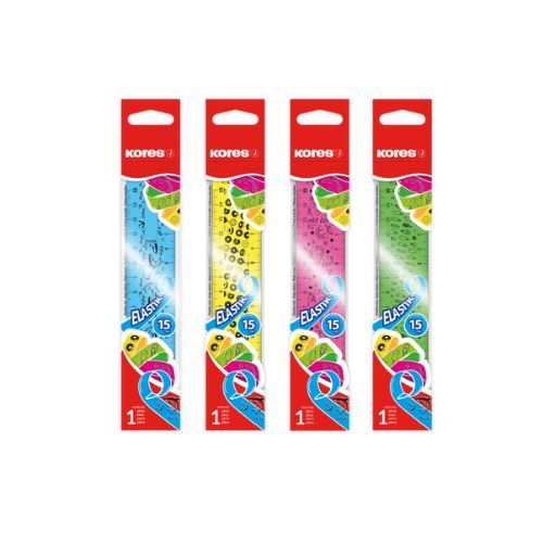Regla flexible kores 15 cm