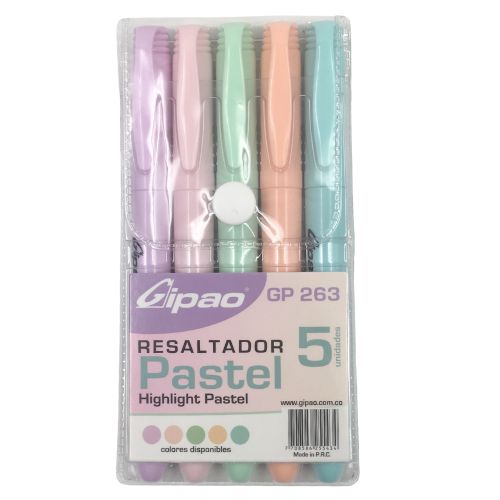 Resaltador pastel x6 gipao 263