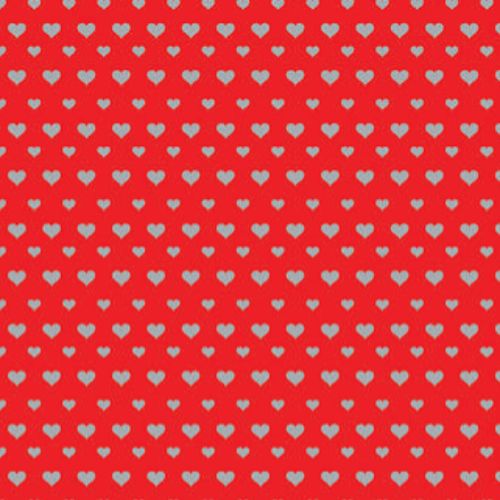 Rojo corazones dorados