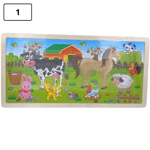 Rompecabezas infantil grande de madera 1 1